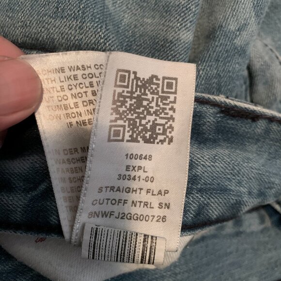 True Religion Straight Flap Cutoff Men's Denim Jean Shorts - Picture 4 of 6